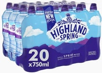Highland Spring Sports Cap 20 x 750ml Still Spring Water