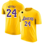 Laker Kobe Black Mamba # 24 N ° 8 T-Shirt commémoratif T-Shirt Basketball Unisexe Jersey Swingman avec KB Logo pour Les Fans (S-3XL) L5-XXL