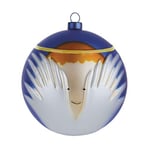 Alessi Angioletto Christmas Bauble, Glass, Multi-Colour, 9 x 9 x 9 cm