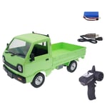 deguojilvxingshe WPL D12 RC Truck with LED Lights, 1:10 2.4Ghz Remote Control Mini Cargo Truck Small Truck Model Large RC Car Toy, Boy and Child Electric Toy