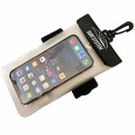 Surf System - Pochette étanche Flottante pour Smartphone - avec Prise Audio et Brassard, Pochette Etanche Flottante Neoprene Straps avec Prise Jack, pour Surf, Bodyboard, Bateau, Tous