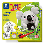 STAEDTLER - Fimo Kids funny kits - Set "Koala" - 2 pains pâte à modeler 42g assortis + notice d'utilisation - 8035 19