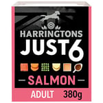 Harringtons Just 6 Complete Grain Free Hypoallergenic Salmon & Veg Wet Adult Dog Food 380g (Pack of 8) - In A Tasty Gravy