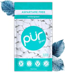 PUR 100% Xylitol Chewing Gum, Sugarless Wintergreen, Sugar Free + Aspartame Free