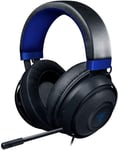 Kraken Pour Console - Casque Gaming Filaire Pour Console (Haut-Parleurs De 50Mm, Coussinets En Gel, Microphone Rétractable Unidirectionnel, Multiplateforme) Noir-Bleu