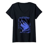 Womens Attack on Titan Mikasa Ackerman Japanese Manga Face Portrait V-Neck T-Shirt