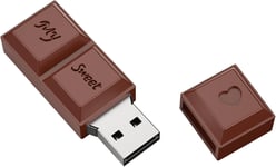 Clé USB 64 Go Silicon Pen Drive Chocolat Design Clef USB 3.0 Cartoon Mémoire Flash Drive Marron Memory Stick Bon Cadeau