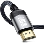 sweguard Câble HDMI 4K 4m Câble HDMI 2.0 Haute Vitesse par Ethernet en Nylon Tressé Supporte 4K@60Hz 2K@144Hz 3D/ HDR Retour Audio - Cordon HDMI pour Lecteur Blu-Ray/ PS3/ PS4/ TV 4K Ultra HD/Ecran