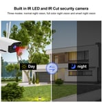 1080P Security Outdoor Camera PTZ 2.4Ghz WiFi 20‑LED Lamp Motion Detection 2 NDE