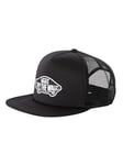 Vans Mens Classic Off The Wall Flat Brim Trucker Baseball Cap Hat - Black