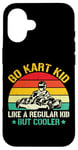 iPhone 16 Funny Go Kart Racing Kids Boy Girl Karting Go Kart Racer Case