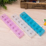 Seven Day Portable Plastic Pill Box Creative 7 Small Bo Multicolor