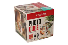 Canon Photo Cube Creative Pack - 2 pakker - sort, farve (cyan, magenta, gul) - original - blækpatron/papirsæt