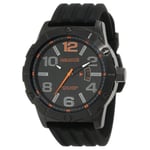 LANCASTER Lancaster Montre Homme avec bande silicone Date 10 bar ola0479nr-AR-NR