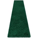 Rugsx - Tapis, le tapis de couloir soffi shaggy 5cm bouteille verte - pour la cuisine, l'antichambre, le couloir green 70x250 cm