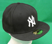 New Era Baseball Cap NEW YORK YANKEES Size 7 3/8 58.7cm Baseball Hat Black NEW