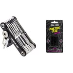 Topeak PT30 Mini Tool, Black & Muc-Off Puncture Plug Refills - Set of 5 Thick and 5 Thin Puncture Plugs for Use with The Puncture Plug Repair Kit - Suitable for Tubeless Bike Tyres