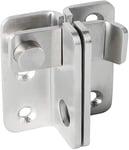 Loquet de porte coulissant pour porte coulissante Loquet de sécurité pour armoire de grange,jardin,salle de bain,garage,fenêtre de garage Serrure de porte coulissante(argent gauche(Q994)