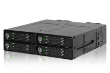 ICY DOCK – 4x PCIe 4.0 M.2 NVMe to 4x OCuLink in 1x 5.25" bay mobile rack (MB720MK-1B)