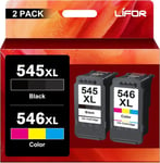 LIFOR Replacement for Canon Ink Cartridges 545XL 546XL pg-545xl CL-546XL 