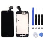 BLOC LCD POUR IPHONE 5C NOIR ASSEMBLÉ VITRE TACTILE + ECRAN LCD RETINA + OUTILS