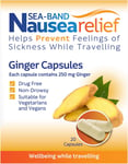 Sea-Band Nausea Relief Ginger Capsules for Travel Sickness Relief 25 G 20 Caps