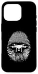 iPhone 16 Pro Drone Fingerprint - Vintage Drone Pilot Lover Case