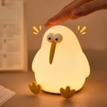 HUIJUTCHEN Bird Night Light, Silicone Bird Lamp Dimmable Nursery Night Light Touch Control Portable Rechargeable Dimmable Lamp with 30 Minutes Timer Gifts Boys Girls