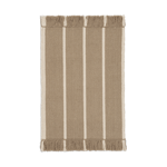 ferm LIVING Calm kelim dörrmatta Dark Sand, Off-white, 50x70 cm