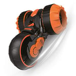 TURBO CHALLENGE - Xtreme Cascade - Drift - 095201 - Voiture Télécommandée - Noir et Orange - 1/16 - Prêt à Rouler - Batterie Rechargeable et Piles incluses - Plastique - À Partir de 6 Ans