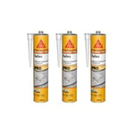 Lot de 3 colles souple SIKA pour tuiles Sikaflex 145 - 490g