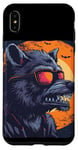 Coque pour iPhone XS Max Loup-garou amusant avec lunettes de soleil pour les amateurs de loups-garous