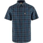 Fjällräven Mens Övik Travel Shirt S/S (Blå (INDIGO BLUE-DARK NAVY/534-555) Small)