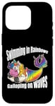 iPhone 16 Pro Swimming in Rainbows Galloping on Waves Mystic Hybrid Case