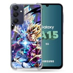 Cokitec Coque Renforcée pour Samsung Galaxy A15 4G / 5G Manga Dragon Ball Sangohan Duo