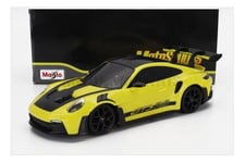 MAISTO 81733 Porsche - 911 992 GT3 Rs Coupe 2022 - Jaune Black - 1/24