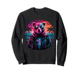 Vaporwave Rizzly Bear Synthwave Retrowave Aesthetic Vibes Sweatshirt