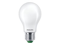 Philips - Led-Glödlampa Med Filament - Form: A60 - Glaserad Finish - E27 - 4 W (Motsvarande 60 W) - Klass A - Varmt Vitt Ljus - 2700 K