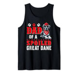 Dad Of A Spoiled Great Dane Father's Day Dog Sunglasses Tank Top