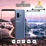 2-Pack Samsung Galaxy S9 - Härdat glas 9H - Super kvalitet 3D