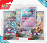 Pokemon Scarlet and Violet Stellar Crown 3-Pack Blister (US IMPORT)