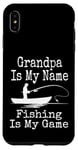 Coque pour iPhone XS Max Funny Grandpa Is My Name Fishing Is My Game Fish Humour Fresh