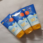 3 x 150 ml NIVEA SUN Kids Swim & Play Ultra Protect & Play SPF 50+ Lotion UVA