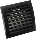 Ø 100mm Grille de Ventilation avec Moustiquaire - Grille D'aération - Plastique ABS Anthracite