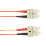 Black box BLACK BOX COLORED FIBER OM2 50/125 MULTIMODE OPTIC PATCH CABLE - OFNR PVC, SC-SC, ORANGE, 15-M (49.2-FT.) (FOCMR50-015M-SCSC-OR)