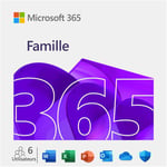 Microsoft 365 Famille Jusqu'à 6 utilisateurs Abonnement 12 mois Téléchargement