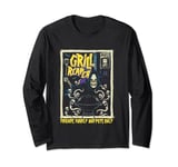 Horror Art - BBQ Grill Chef - Psychobilly Punk Art Long Sleeve T-Shirt