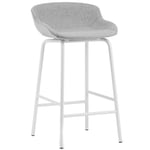 Hyg Bar Stool 65 cm, Grey / White