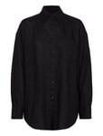 Os Linen Shirt Black GANT