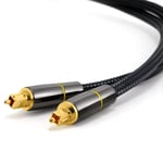 Digital fiber optic audio cable SPDIF output line 5.1 channel amplifier audio fi